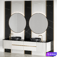 Bathroom Furniture 39 3D Model Vray, Corona
