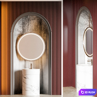 Bathroom furniture 40 3D Model Vray, Corona