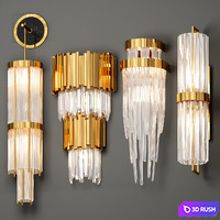 Luxxu Wall Lamps 2 3D Model Vray, Corona