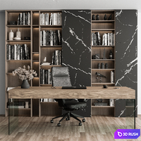 Boss Desk Set - Office Furniture 411 3D Model Vray, Corona