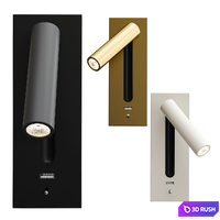 LED wall lamp 3D Model Vray, Corona