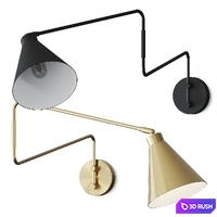 La Redoute Hiba Articulated Metal Wall Lamp 3D Model