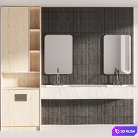 Bathroom Furniture 08 3D Model Vray, Corona