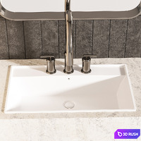 Bathroom Furniture 08 3D Model Vray, Corona