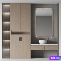 Bathroom furniture №22 3D Model Vray, Corona
