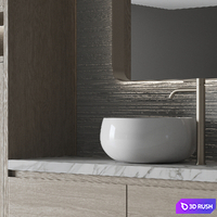 Bathroom furniture №22 3D Model Vray, Corona
