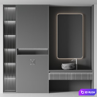 Bathroom furniture №22 3D Model Vray, Corona