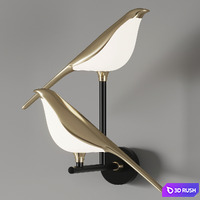 Sconce NOMI wall 3D Model Vray, Corona