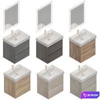 Nova Lite 60 2 drawers 3D Model Vray, Corona