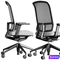 Vitra office chair AM 3D Model Vray, Corona