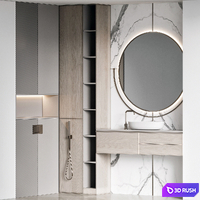 Bathroom Furniture 47 3D Model Vray, Corona