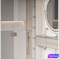Bathroom Furniture 47 3D Model Vray, Corona
