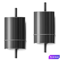 West Elm Shaw Sconce Wall Lamp 3D Model Vray, Corona