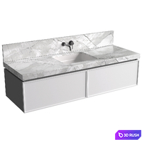 Bathroom Cabinets with washbasins in modern style. Bathroom furniture.Bathroom Sink Cabinets 3D Model Vray, Corona