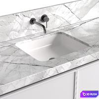 Bathroom Cabinets with washbasins in modern style. Bathroom furniture.Bathroom Sink Cabinets 3D Model Vray, Corona