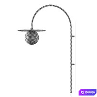 Rose and Gray Arch Wall Lamp 3D Model Vray, Corona