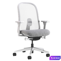 LINO Office Swivel chair with armrests by Herman Miller 3D Model Vray, Corona