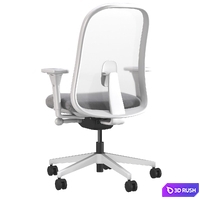 LINO Office Swivel chair with armrests by Herman Miller 3D Model Vray, Corona