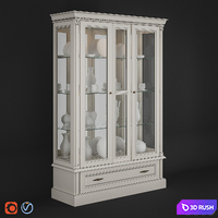 Showcase Venezia (Bianco) 3D Model Vray, Corona