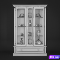 Showcase Venezia (Bianco) 3D Model Vray, Corona