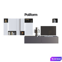 POLIFORM VARENNA SISTEMI GIORNO SINTESI 2 3D Model Corona
