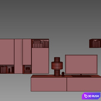 POLIFORM VARENNA SISTEMI GIORNO SINTESI 2 3D Model Corona