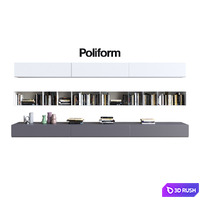 POLIFORM VARENNA SISTEMI GIORNO SINTESI 11 3D Model Corona
