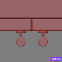 ALA Wardrobe 3D Model Vray