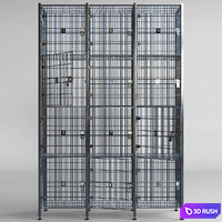 Luggage Storage 3D Model Vray