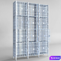 Luggage Storage 3D Model Vray
