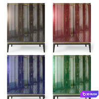 Wardrobe Bairo. Cabinet by Ambicioni 3D Model Vray, Corona