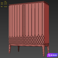 Wardrobe Bairo. Cabinet by Ambicioni 3D Model Vray, Corona