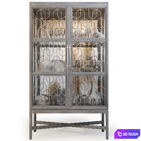 Wardrobe / Display Cabinet Ensemble Display Cabinet by Carson 3D Model Vray, Corona