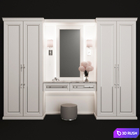 Wardrobe in the room 3D Model Corona