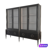 Bookcase Galimberti Nino AMBRA LIBRERIA 3D Model Corona