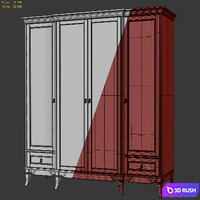 Case for clothes, oar Thelma, Gomeldrev. Wardrobe 3D Model Vray, Corona
