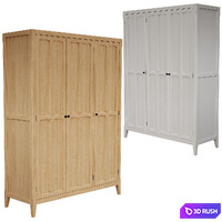 La Redoute - Eugenie Triple Wardrobe 3D Model Vray, Corona