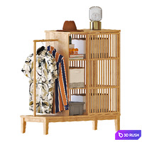 IKEA NORDKISA Open wardrobe 3D Model Vray