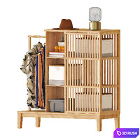 IKEA NORDKISA Open wardrobe 3D Model Vray