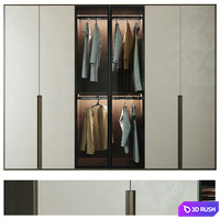 Modern laconic wardrobe 2 3D Model Corona