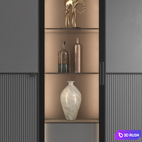 Rimadesio Modulor cabinet V2 3D Model Vray, Corona
