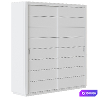 Sliding wardrobe 2 doors Maria 3D Model Corona