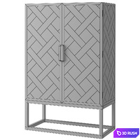 Versailles wardrobe 3D Model Vray