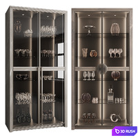 Cupboard with dishes My Design №18 3D Model Corona