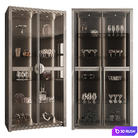 Cupboard with dishes My Design №18 3D Model Corona