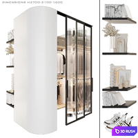 Wardrobe block_10 3D Model Vray