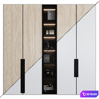 Cupboard MY 80 (Muzafarov Collections) 3D Model Corona