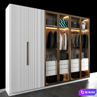 WARDROBE NO12 3D Model Vray, Corona