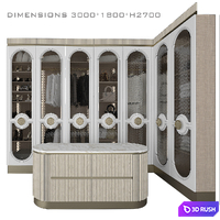 Luxury Wardrobe_4 3D Model Vray