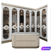 Luxury Wardrobe_4 3D Model Vray